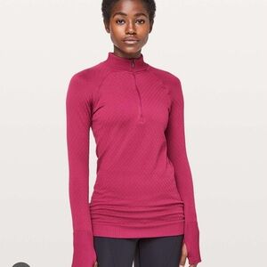 lululemon Restless Half Zip Star Ruby
